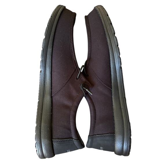 NWB Eddie Bauer Men’s Canvas Lace-Up Loafers Corbett Black Size 11 lightweight - Picture 5 of 5